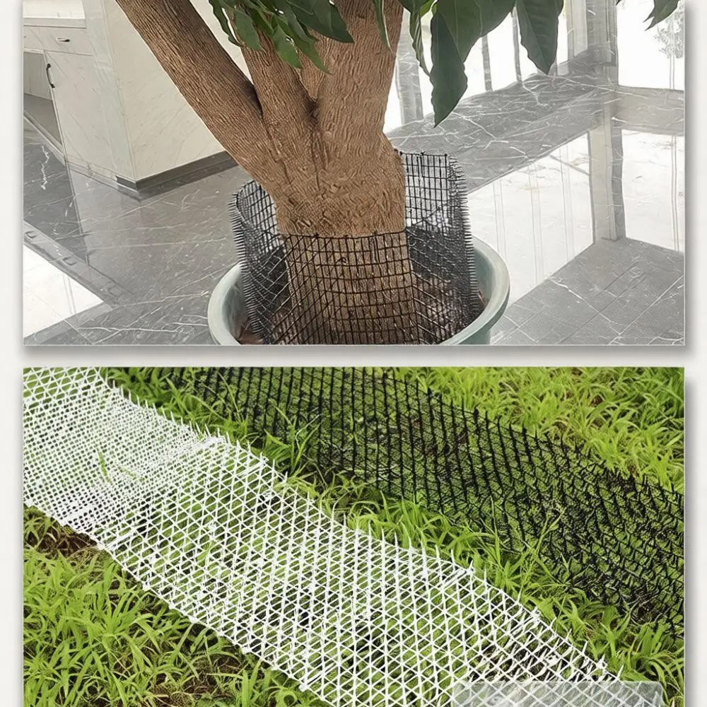 Cat Deterrent Mat Garden Spikes Plastic Anti Digging Pad Humane Fence Strip Protect Vegetable Patch Flower Bed Soil