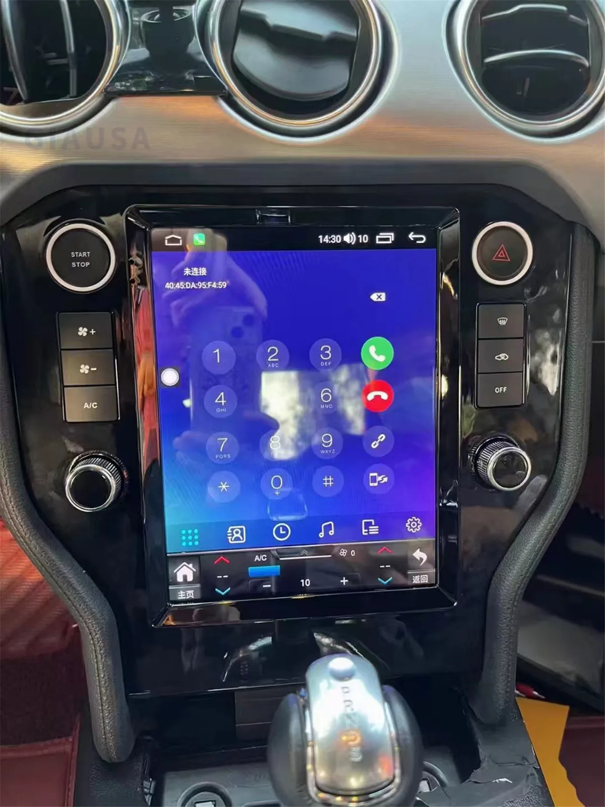 لفورد موستانج 2015-2021 12.1 بوصة راديو السيارة CarPlay أندرويد 13 8G 128GB DSP سيارة ستيريو لتحديد المواقع مشغل وسائط متعددة الملاحة