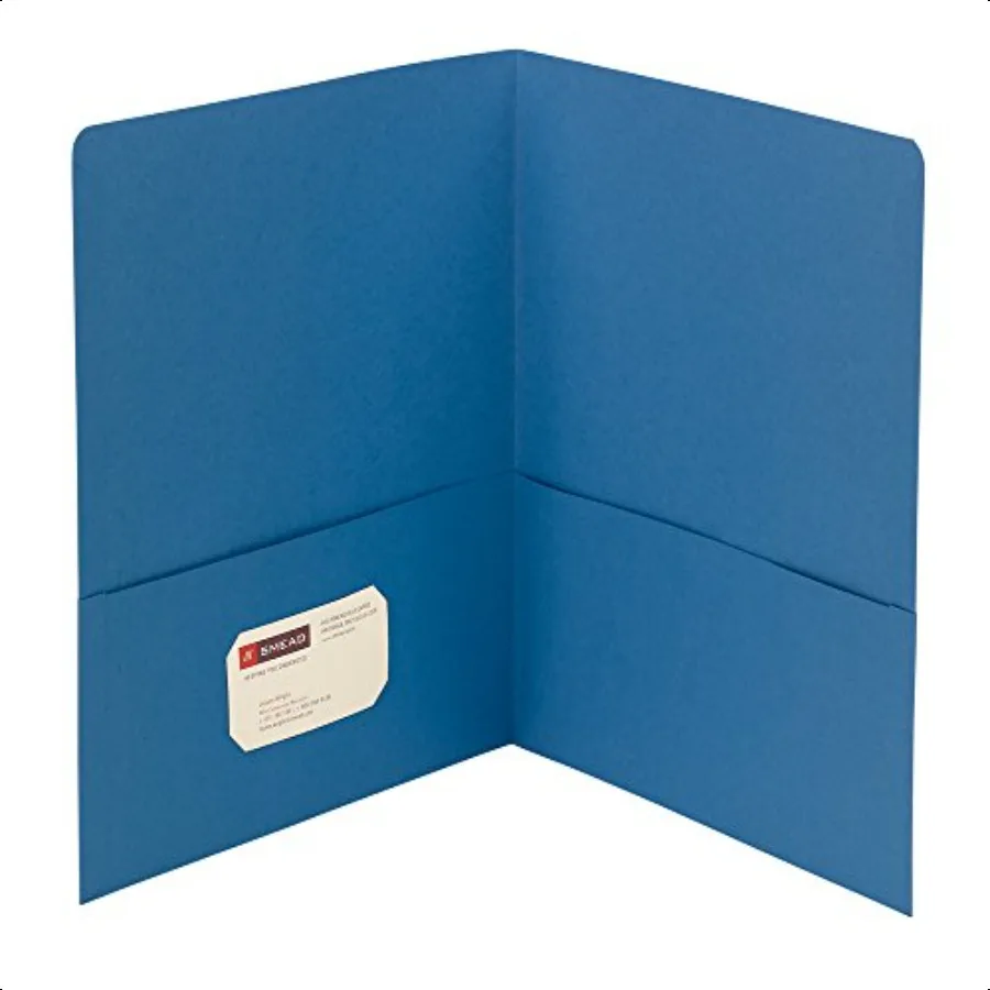 

TwoPocket Heavyweight Folder Letter Size Blue 25 per Box 87852
