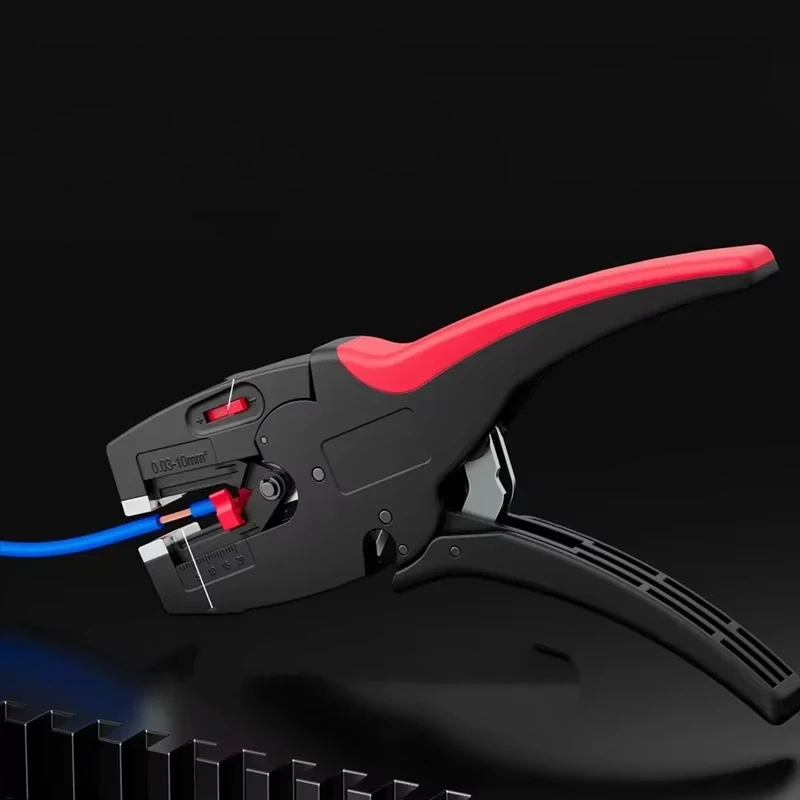 أداة تعرية الأسلاك الأوتوماتيكية وكماشة القطع 2 في 1 أدوات شديدة التحمل 0.03-10mm2/32-7AWG إصلاح كهربائي صغير متعدد الوظائف