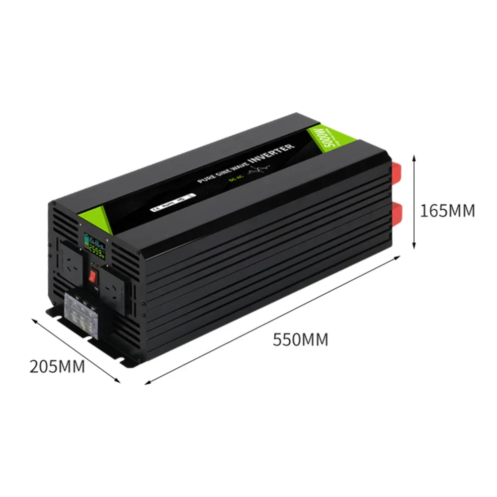 AE Hot sale 5000w car invert  12v 24v 48v to 110v 220v  pure sine wave solar inverters