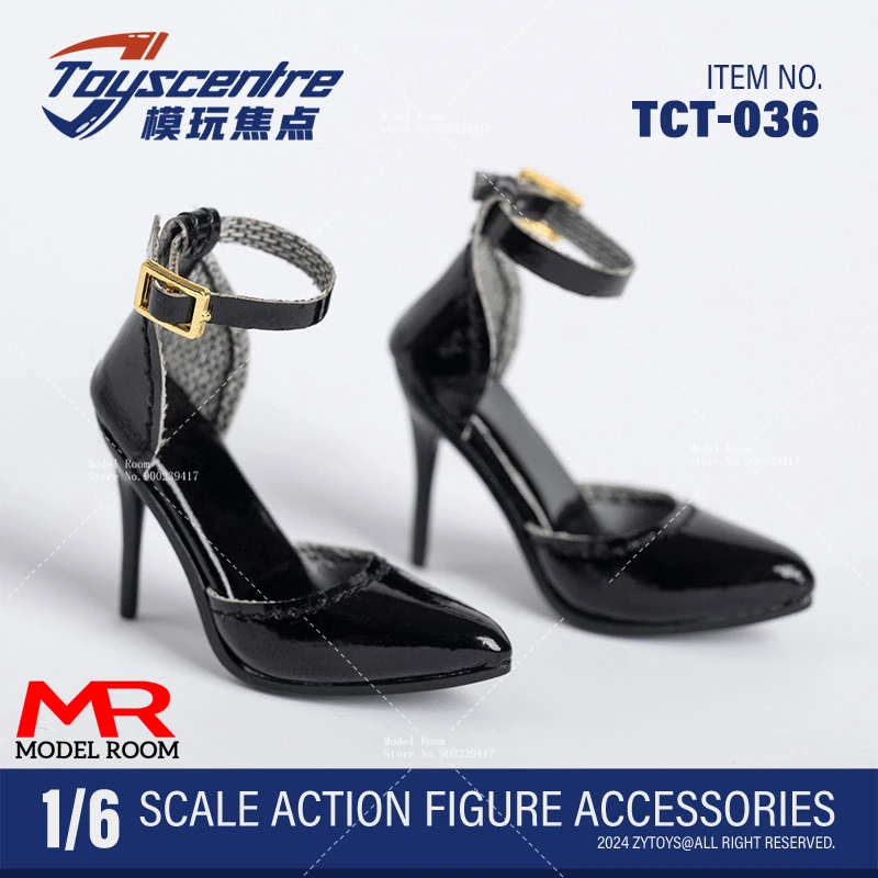 Toys centre TCT-036 1/6 Scale Pointed-toe Sandals with Golden Metal Buckle Model Fit 12'' Female Soldier Action Figure Body Doll