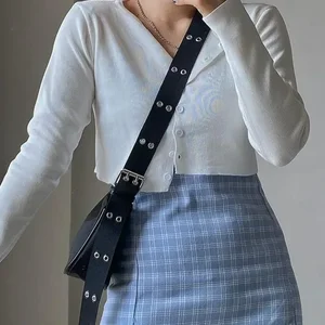 Nylon -Tasche für Frauen, solide Reißverschluss, weich 12 Hauptverkaufsschwarzstipendium - №4