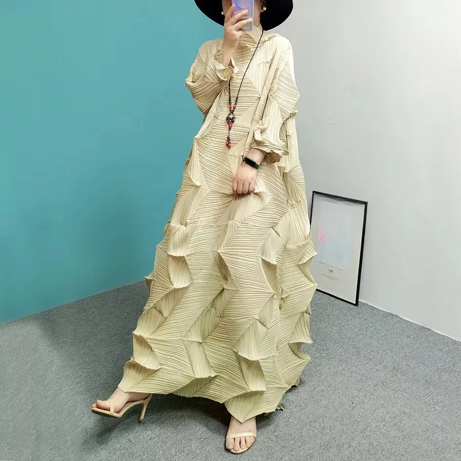 Customized African Dresses for Women Dashiki Pleated Tassel Abaya Muslim Fashion Maxi Dress Kaftan Boubou Robe dress Africa Clot