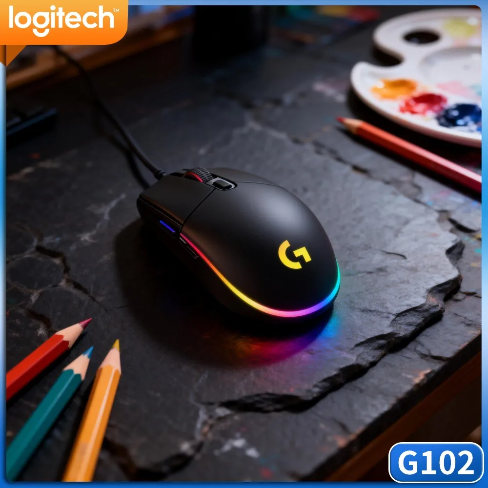 Logitech G102 Prodigy Gaming Mouse,Light Streamlined Appearance,Match Various Style Gaming Keyboard And Headset