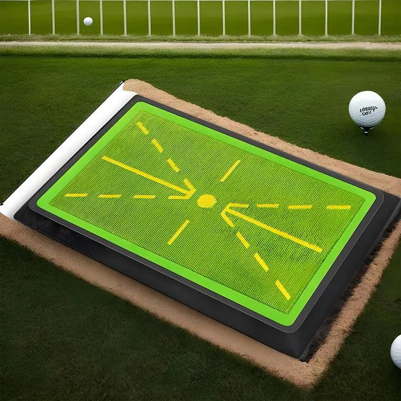 Golf Swing Training Mat Indoor Golf Hitting Mat Small and Portable Golf Practicing Tool for Golf Professions Novices Enthusiasts