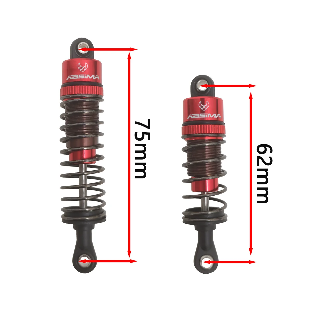 Aluminium Oil Shocks Absorber/Damper for TAMIYA ORV Frog Subaru Brat Mud Blaster Chassis
