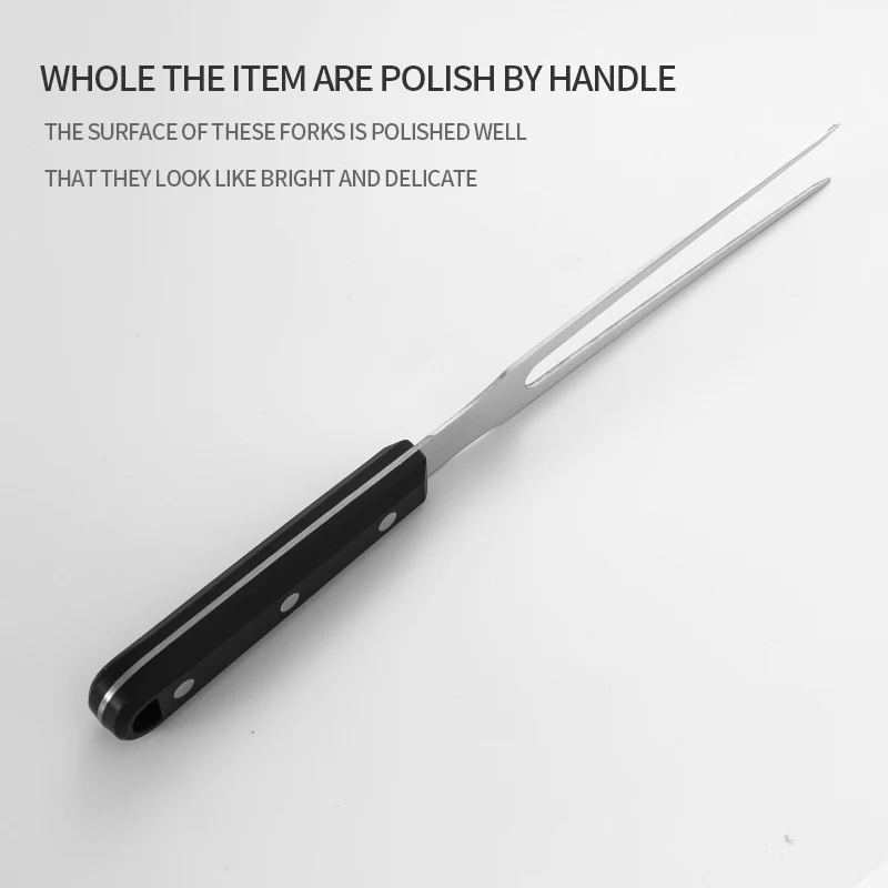 Stainless Steel Carving Meat pork Turkey Fork Serving Cooking Grill Barbecue BBQ Fork Schnitzegabeln Fourche sculpter mobile