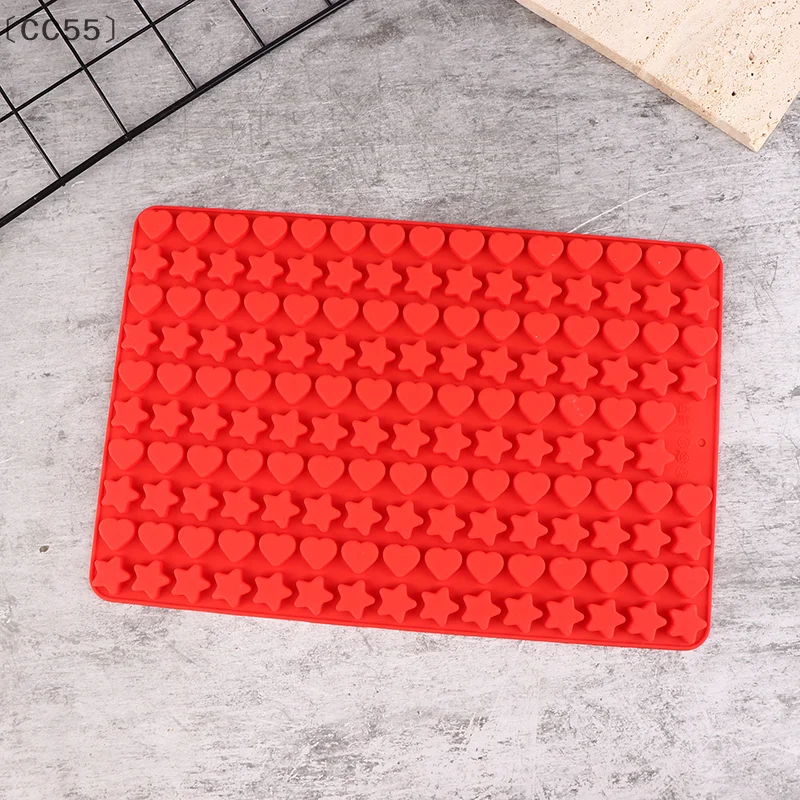 

tipoCC55 pratiqueCC55 Selbst1Pc Multicavity Star Love Shape Силиконовые формы DIY Лоток для шоколадных конфет для печенья Конфеты Gummy Инструмент для выпечки печенья