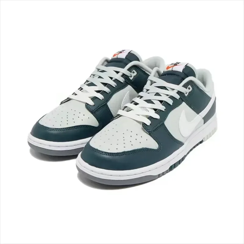 

Nike Dunk Low темно-зеленые белые ретро модные мужские туфли для скейтборда повседневные уличные кроссовки мужские FB8896-300