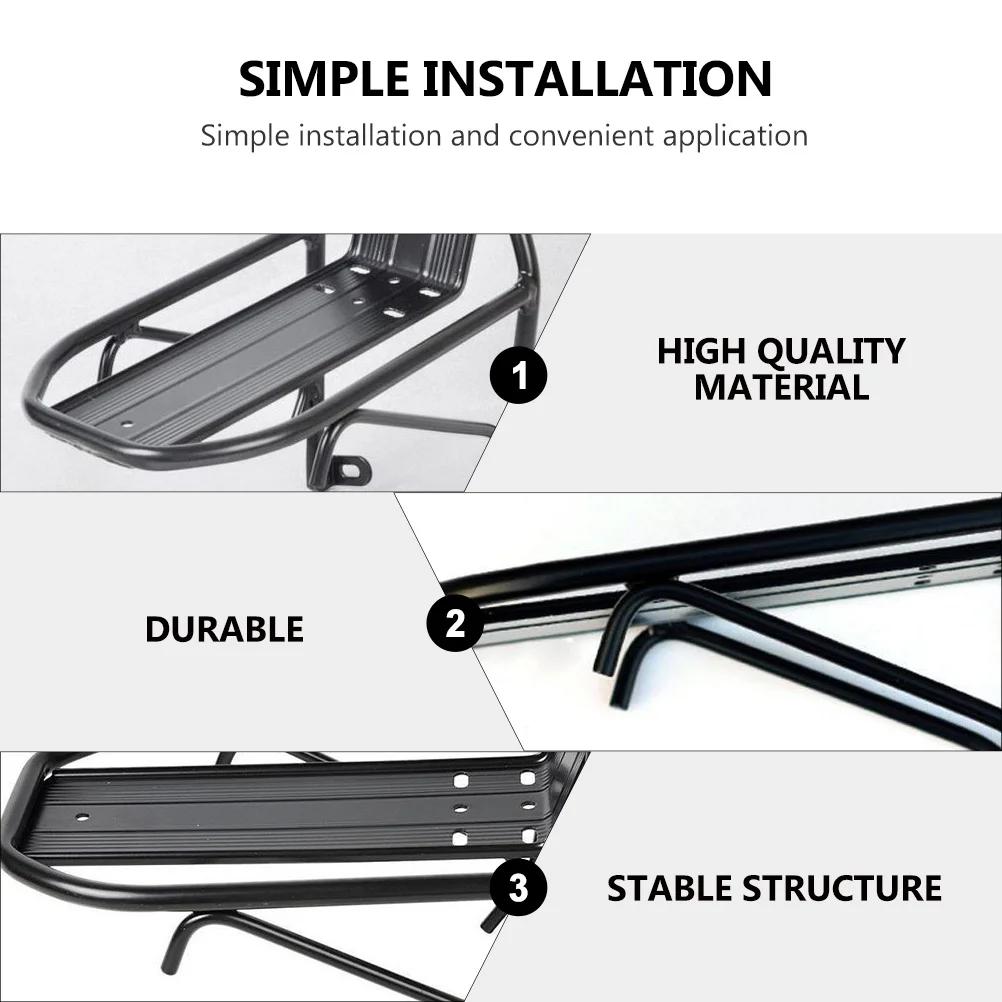 

Bicycle Shelf Durable Aluminum Alloy Bike Storage Rack For Cycling Carrier Folding Bike Accessories Front Bracket Front Holder