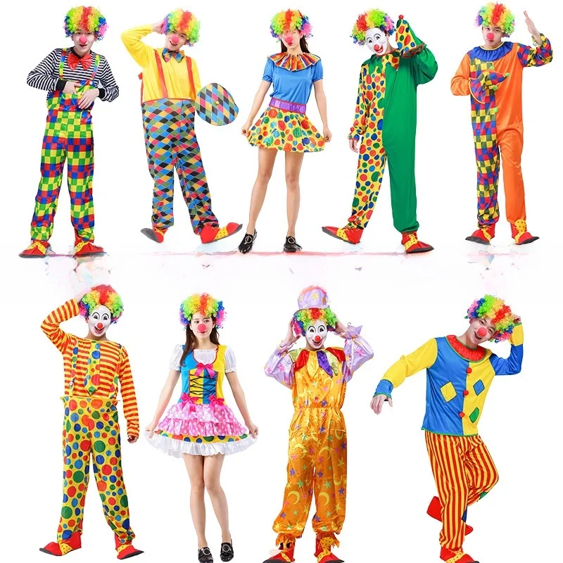 Fantasia de palhaço loween Adulto ex Circus Performance Outfit Festival ow Dr up Traje de palco tradicional chinês feminino...