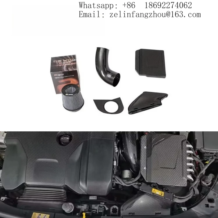 

Фильтрующий элемент из сухого углеродного волокна 3K Twill Weave для системы впуска Mercedes A45 W177 M139 2.0T, OEM, индивидуальная настройка Airspeed
