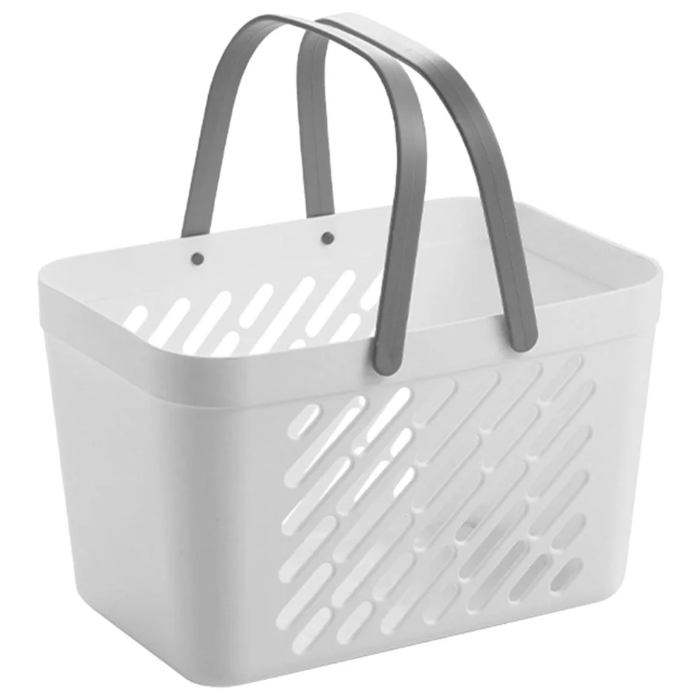 

Storage Basket Desktop Plastic Office Trash Can Toy Baskets with Handles Shower