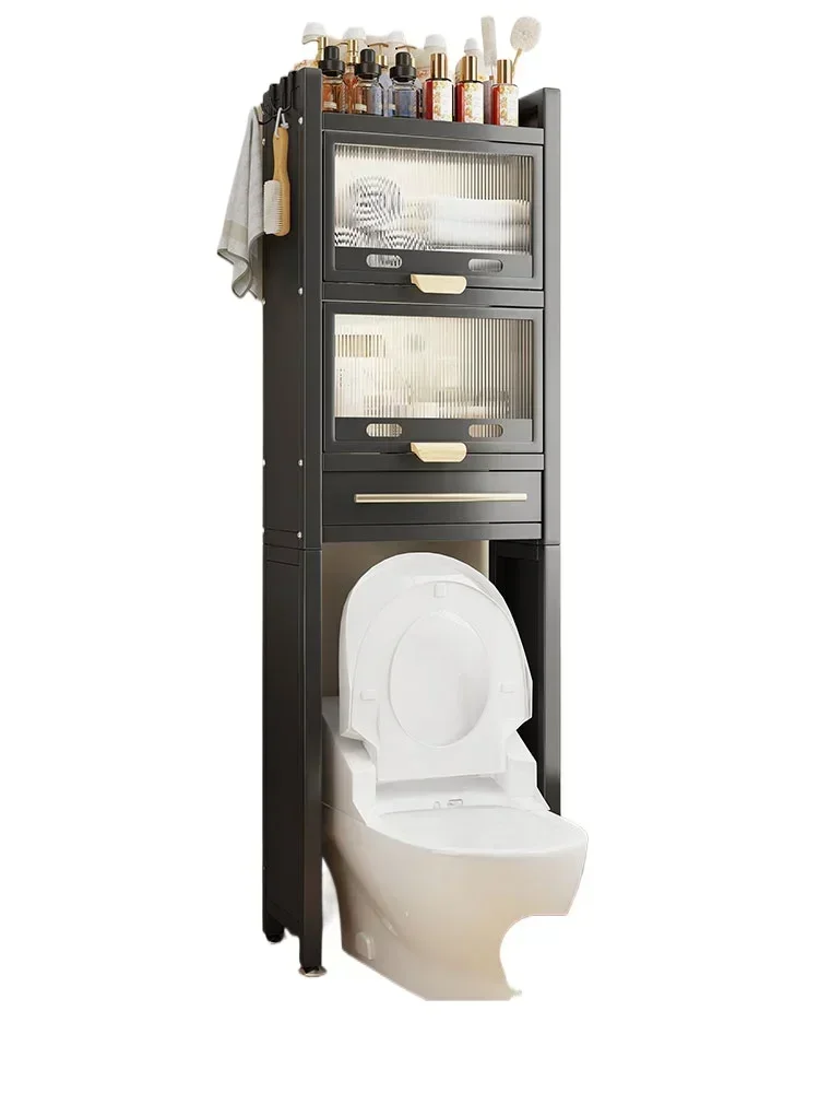 

Toilet, shelf above toilet rack, floor-to-ceiling toilet, bathroom waterproof locker, tissue storage rack