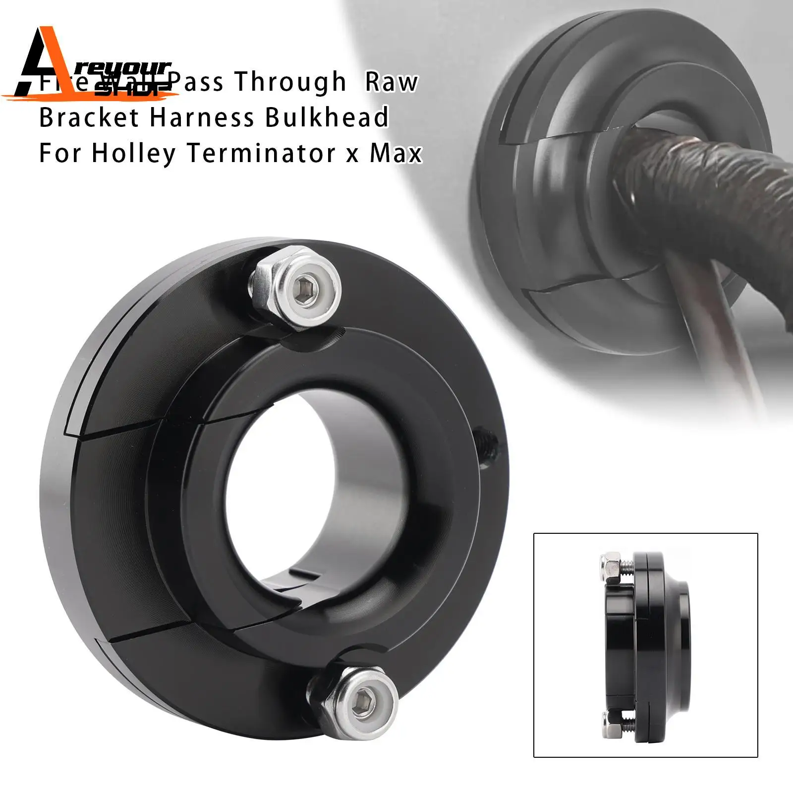 

Fire Wall Pass Through Raw Bracket Harness for Holley Terminator x Max