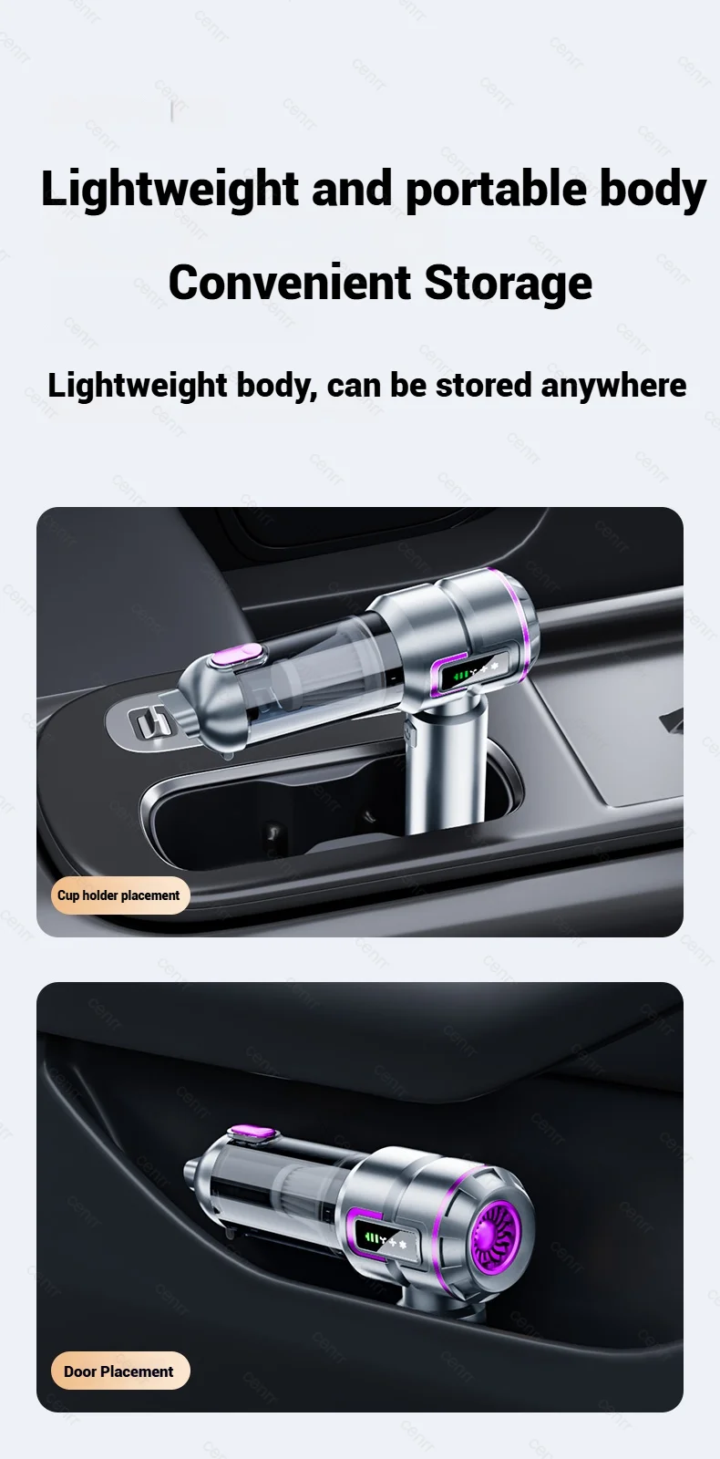 Car Vacuum Cleaner 998000PA Cordless Powerful Portable Mini Car Vacuum Cleaner for Home Handheld Blower Car Cleaner