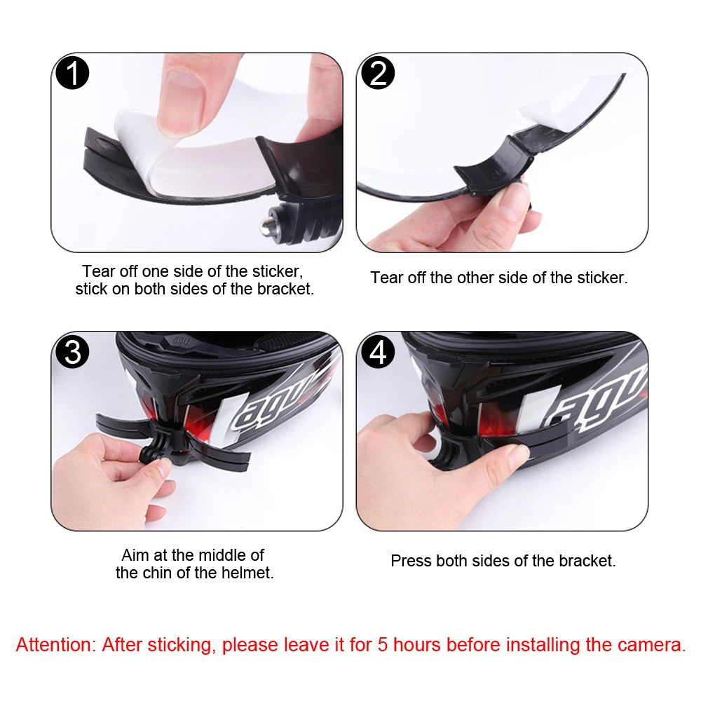 Motorcycle Helmet Chin Mount Holder for GoPro Hero 11 10 9 8 iPhone Xiaomi POCO Mobile Phone Chin Mounts Camera Accessories