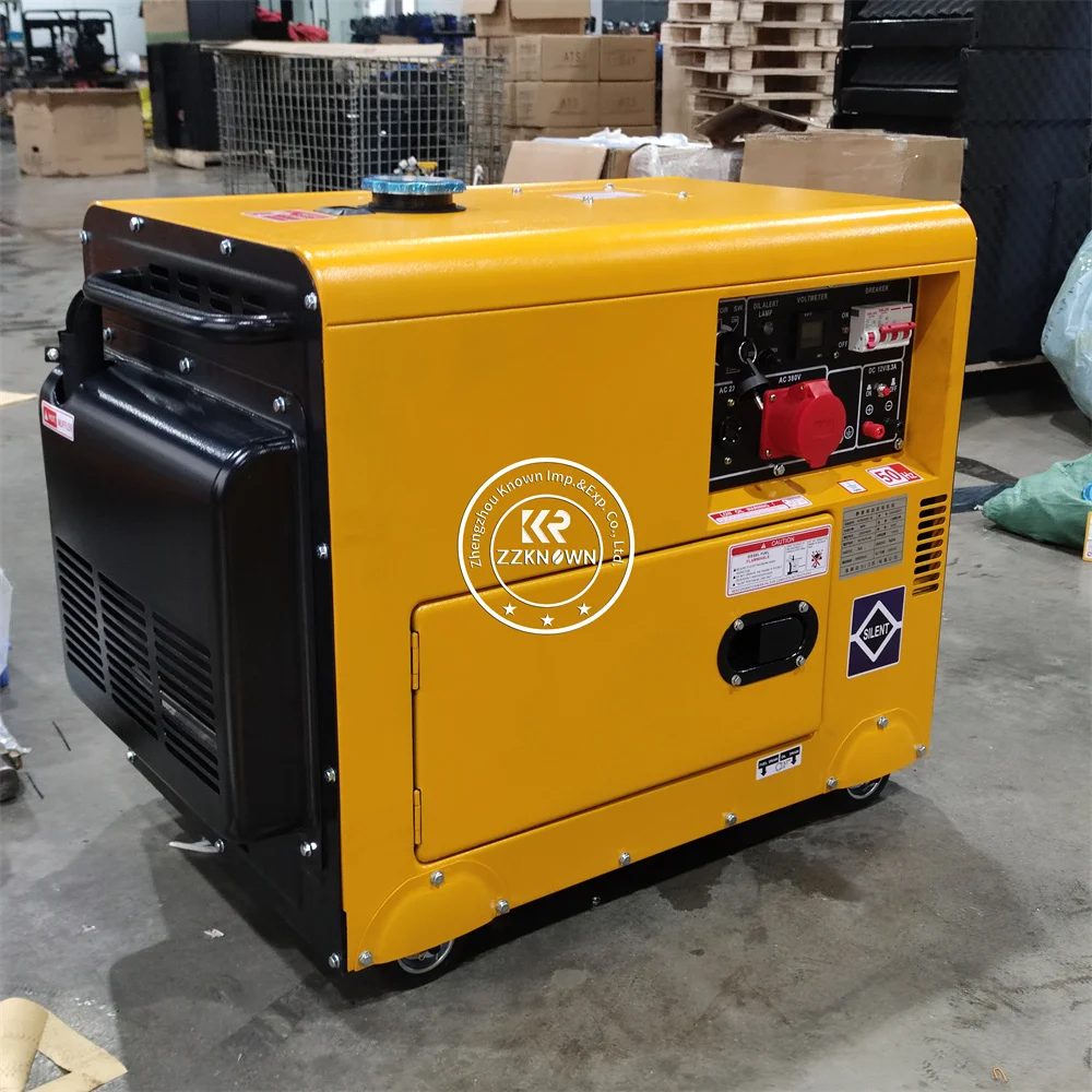 

Portable Silent Diesel Generator Heavy Duty Power Generator Electric Start Backup Power Generator for Construction Outdoor Use