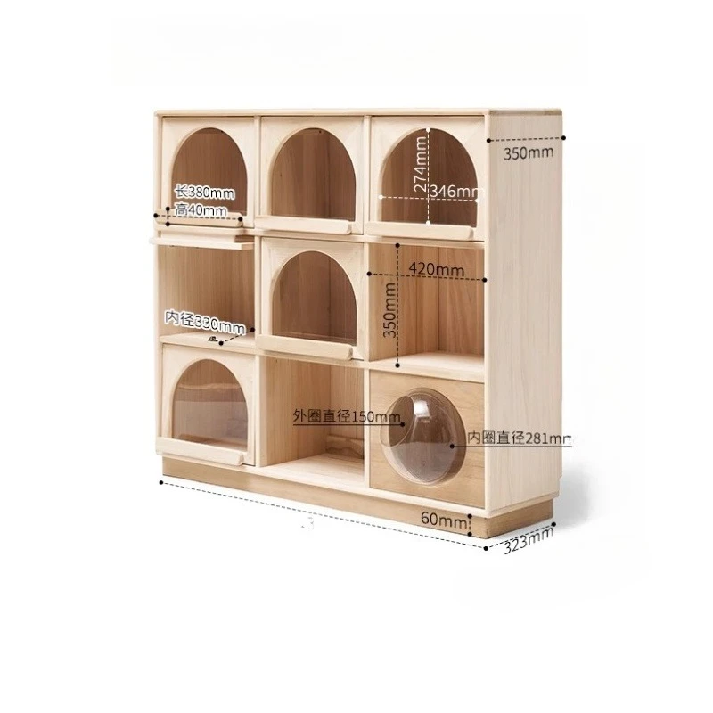 Rak Penyimpanan Anak Kayu Solid Rak Rumah Tangga Rak Penyimpanan Mainan Anak