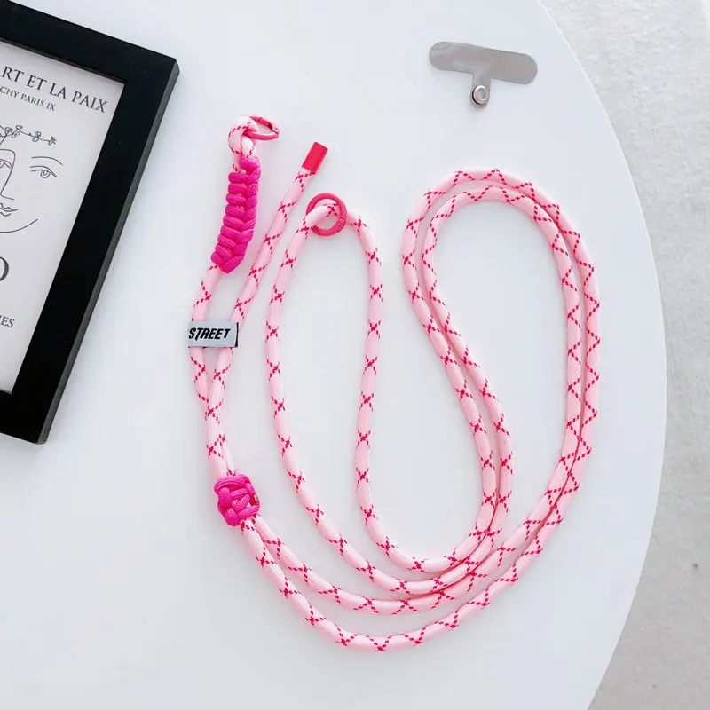 Lanyard for Phone Charm Contrasting Colors Straps for Mobile Pendant Crossbody Accessories for Hanging Cell Phones Rope for Card