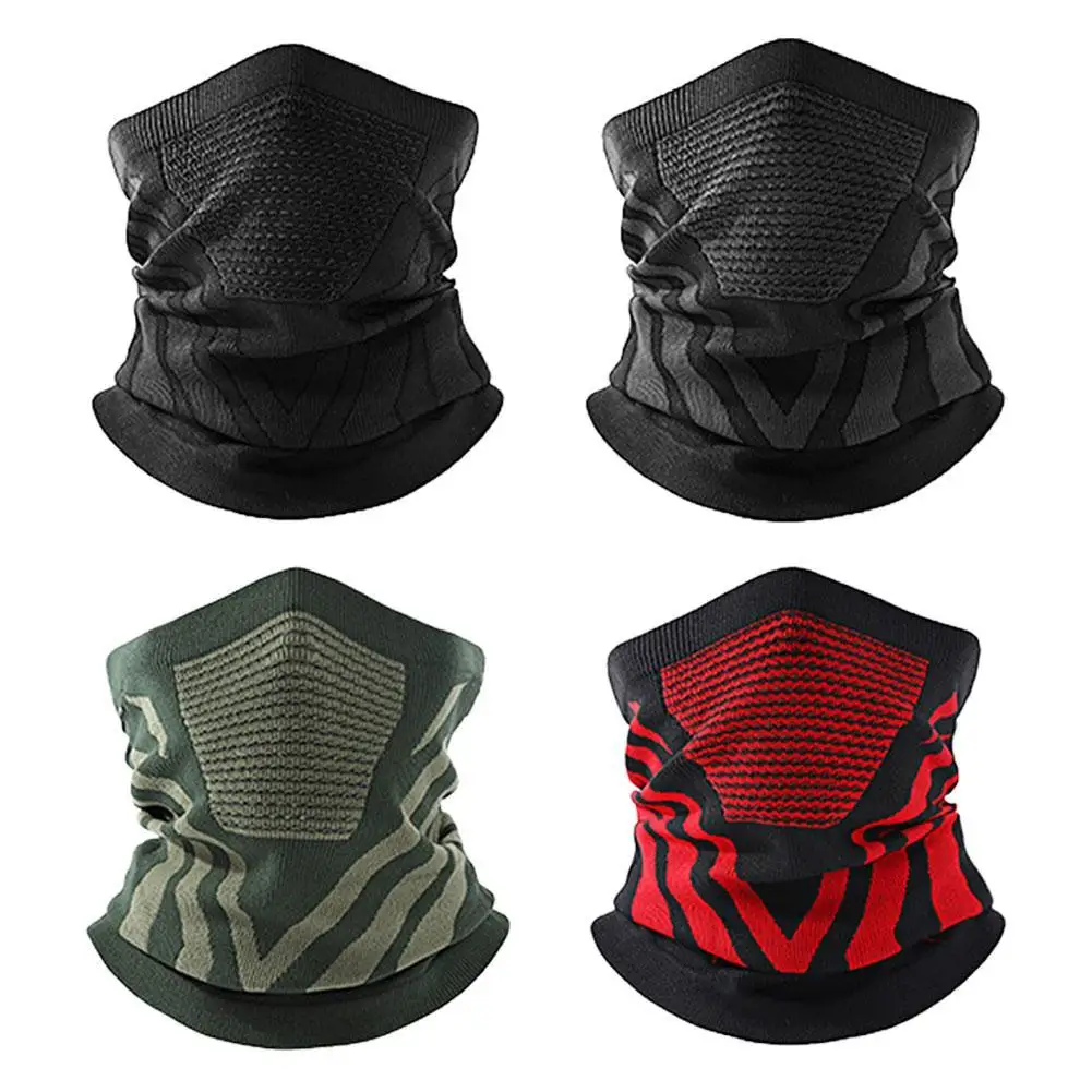 

1pcs Winter Warm Face Mask Windproof Thickened Velvet Face Scarf Breathable Elastic Outdoor Cycling Ski Neck Cover Mask set