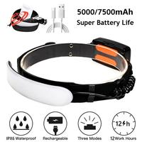 A25F-COB Headlamp Portable Headlight With Battery Flashlight USB Rechargeable Work Light Outdoor Head Torch
