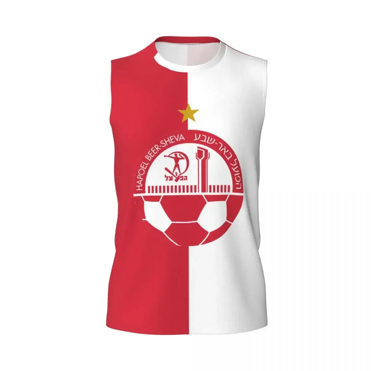 Hapoel Beer Sheva Athletic Men's Hd Print Cotton Tank Top Muscle Tee Sleeveless T-Shirt Tagless Tank Undershirt