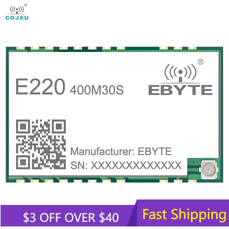 LLCC68 LoRa Wireless RF-Modul 433/470 MHz Eingebauter PA+LNA 30 dBm Fern 10 km Anti-Interferanz-Daten-Transceiver E220-400M30S