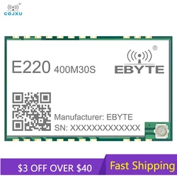 LLCC68 LoRa Wireless rf Module 433/470MHz Build-in PA+LNA 30dBm Long Distance 10km Anti-interfance Data Transceiver E220-400M30S