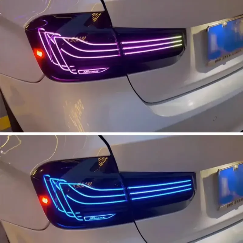 قطع غيار السيارات لسيارات BMW F30 F35 CSL 2013-2018 RGB DRL مصابيح مقطورة خلفية للضباب إشارة دوران التوصيل والتشغيل