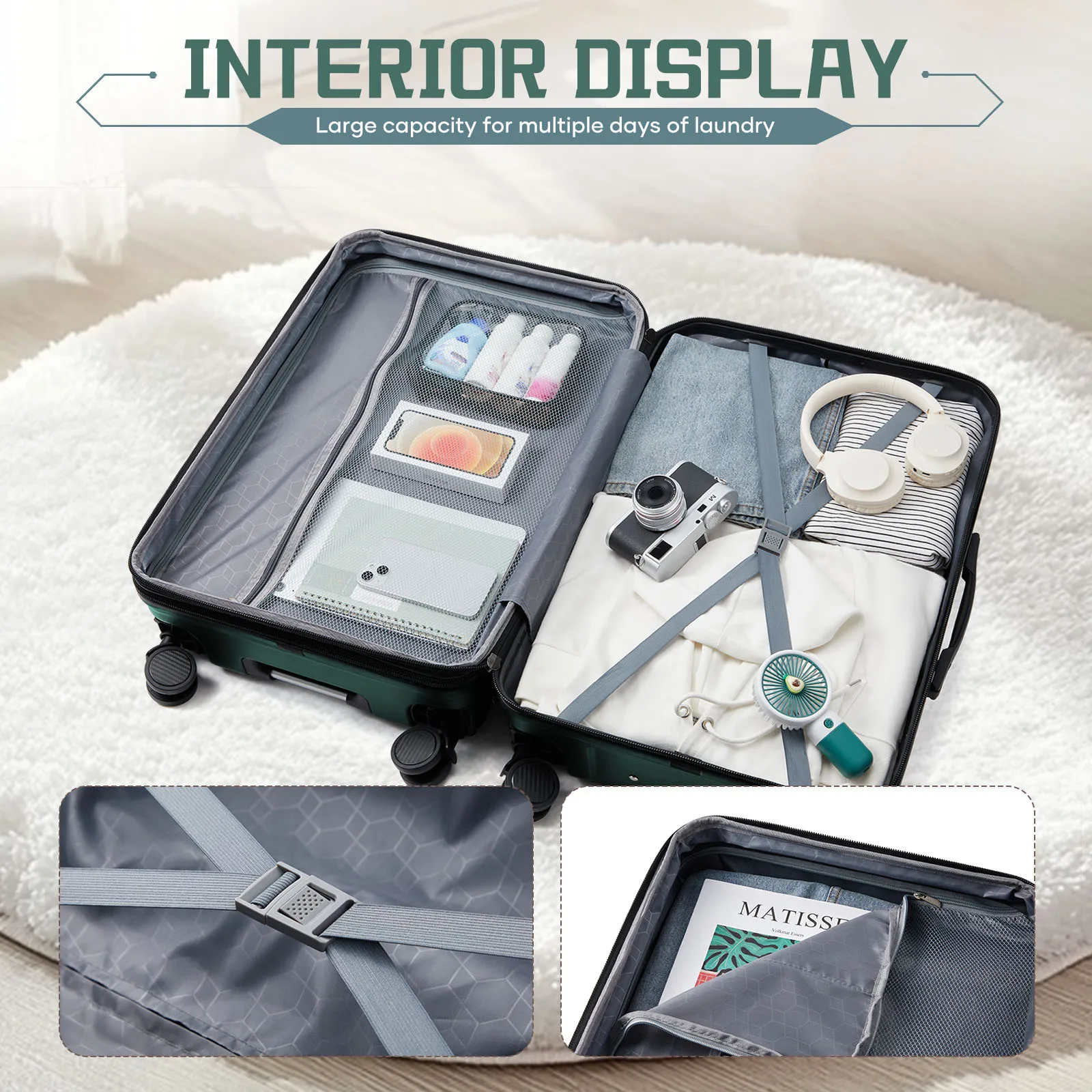 大容量の多機能トラベルケース,頑丈で耐久性のあるトラベルケース,学生やビジネス向け