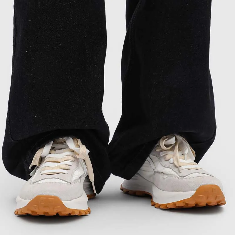 Fashionable Thick Soled Men Forrest Gump Shoes Color Blocking Anti Slip Breathable Commuting Campus Street Casual Sports Shoes