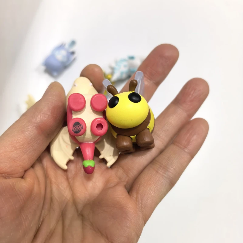 귀여운 깜짝 동물 날개 달린 개 벌 부엉이 사슴 피규어 만화 애완동물 친구 희귀 한정판 컬렉션 장난감 선물