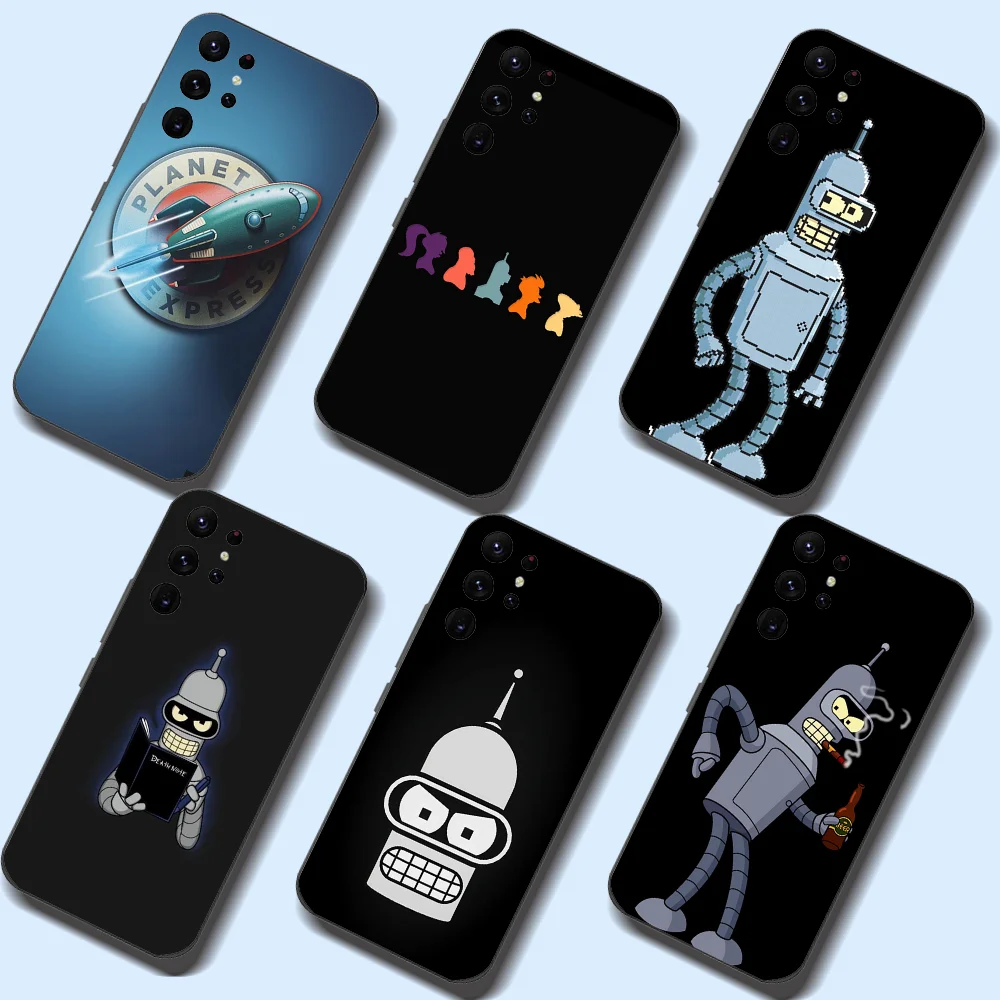 F-Futurama Phone Case For Samsung Galaxy A52 A12 A51 S21 Edge S22ULTRA S23 S20LITE Plus Ultra Black Cover