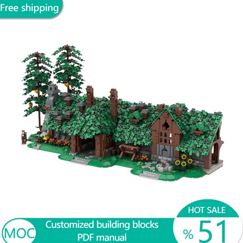 

4790 деталей Городской конструктор «Дом Берна» MOC, модульный, развивающий, для детей, DIY, игрушка для мальчиков, подарок на день рождения