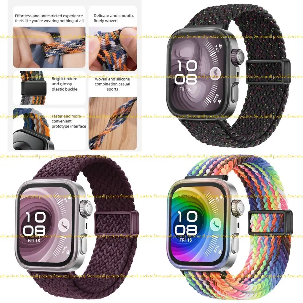 

R1WD Легкий дышащий аксессуар для умных часов, устойчивый к поту ремешок для fit3/4/4Pro