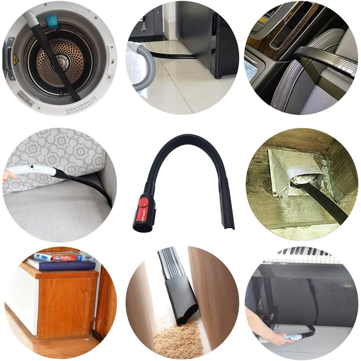 Parti di ricambio filtro per Dyson V7,V8 aspirapolvere senza fili per animali e Absolute strumento per fessure flessibili spazzola per la polvere di tracce