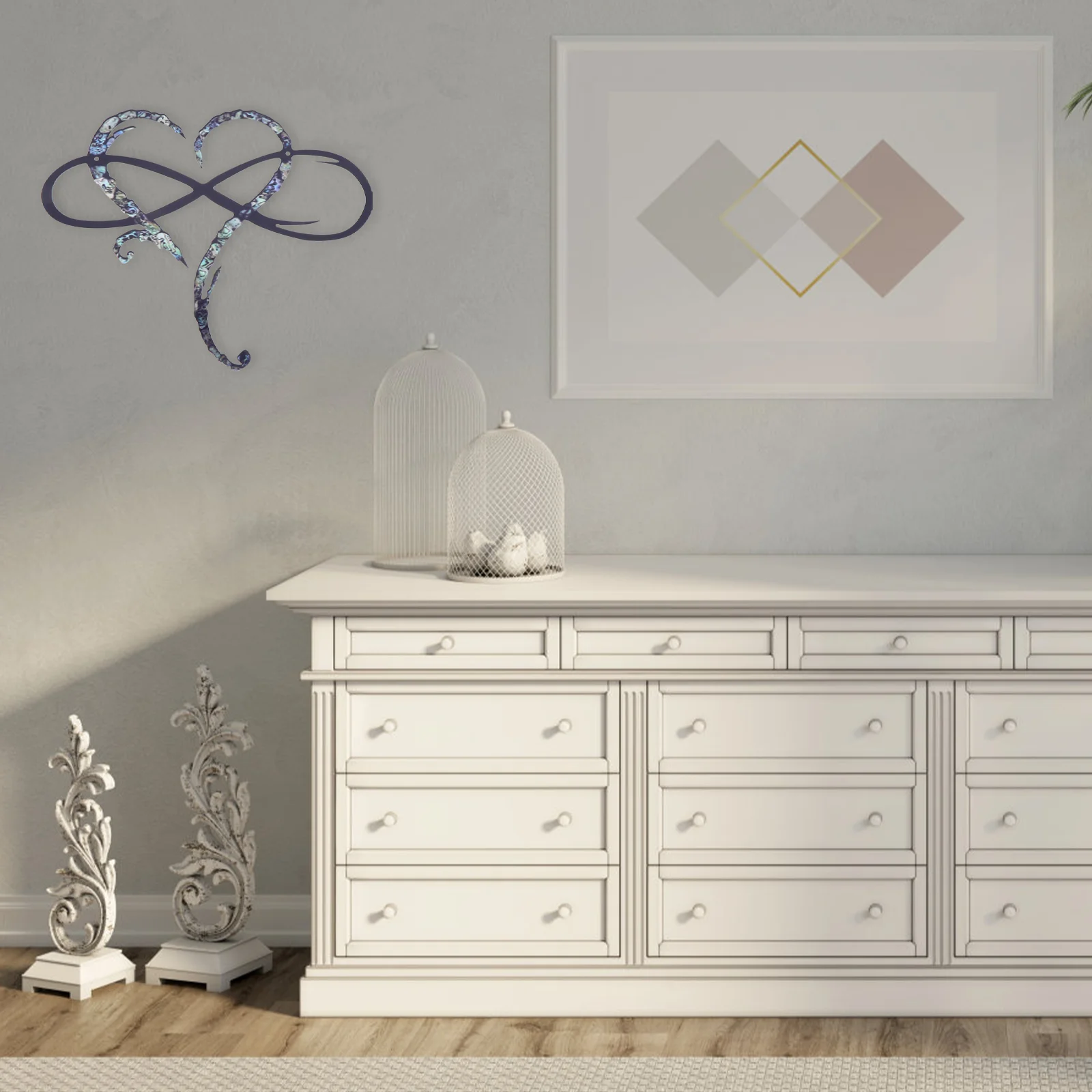 

1pc Metal Iron Heart Wall Decoration, Rustproof Hanging Art For Garden Patio Fence Indoor Room, Heart Crafts Pendant Home