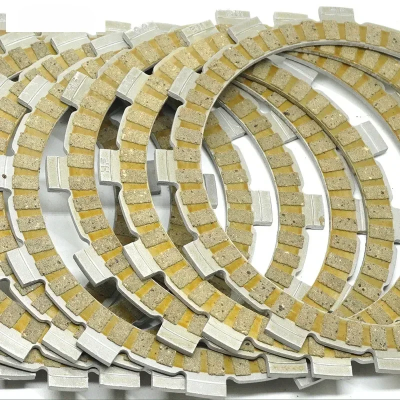 For Kawasaki KLR 650 KL650 KLR650 1996-2011 W650 EJ650 2000-2008 Parts Fiber Clutch Friction Disc Plate Kit 8 PCs Set