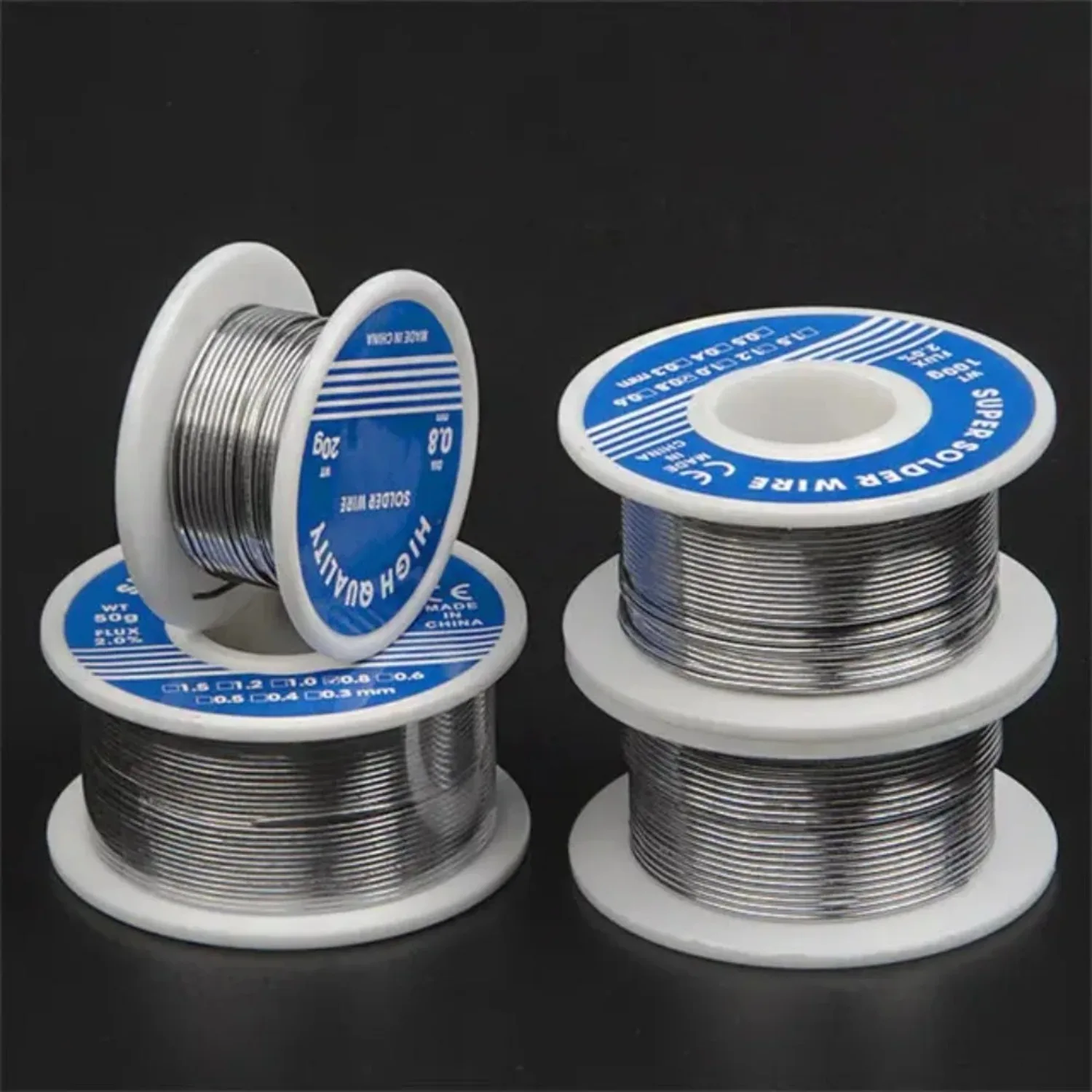 30g 50g 100g Per Roll High Purity Soldering Wire Dia 0.8/1mm Mixed Tin Rosin Core Solder Welding Wire For Electrical Soldering