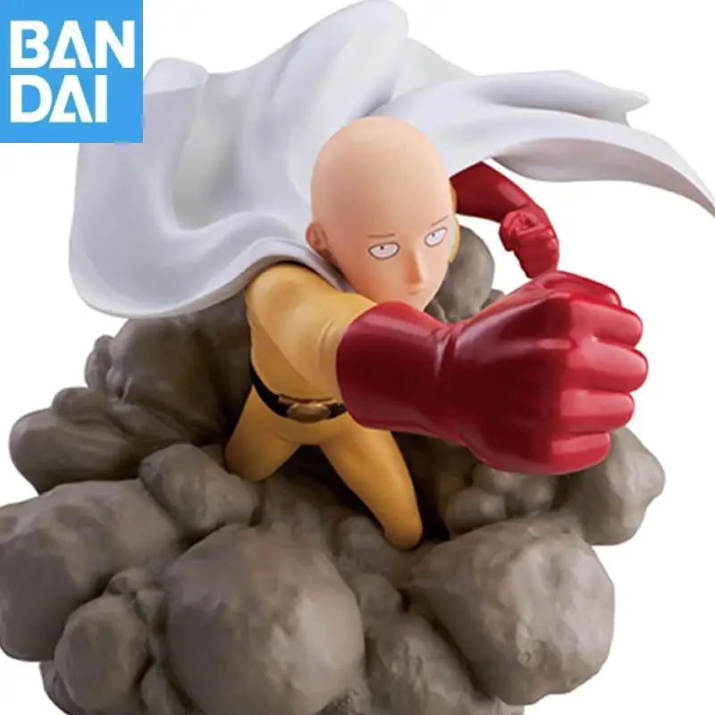 Original Bandai Namco Banpresto One Punch Man Saitama Anime Figure Model Collector Toy Gift Desktop Ornament New and Unopened