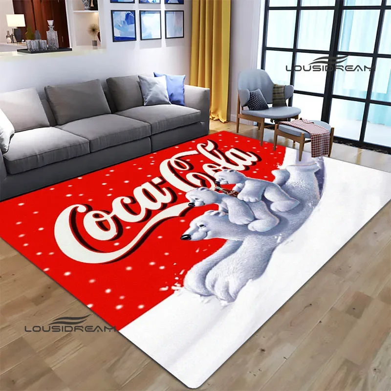 3D Cola Retro printed Carpet Non -slip carpet Yoga mat carpets for living room area rug Door pad bedroom decor birthday gift