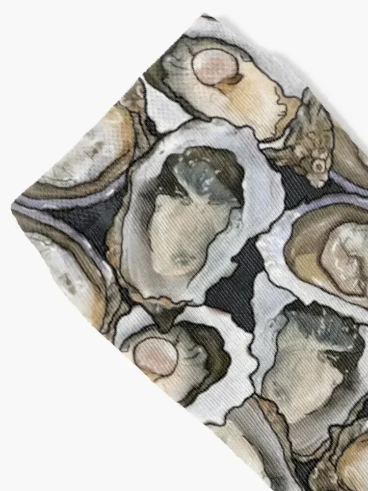 مجموعة أويستر المأكولات البحرية في جوارب الفحم للمشي لمسافات طويلة في صالة الألعاب الرياضية للأولاد جوارب نسائية