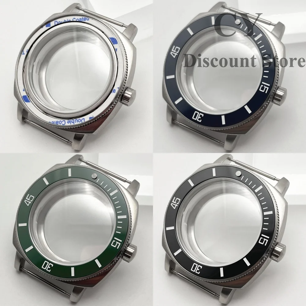 

NH35 Watch Case 42mm Silver Stainless Steel Case Sapphire Glass fit NH34 NH35 NH36 movement