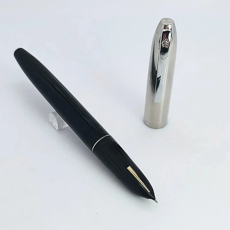 

Новая перьевая ручка Hero 565 с иридиевым темным наконечником, поглотитель чернил Lake Blue Grey, классические ручки для письма, студенческая практика, ручка для каллиграфии