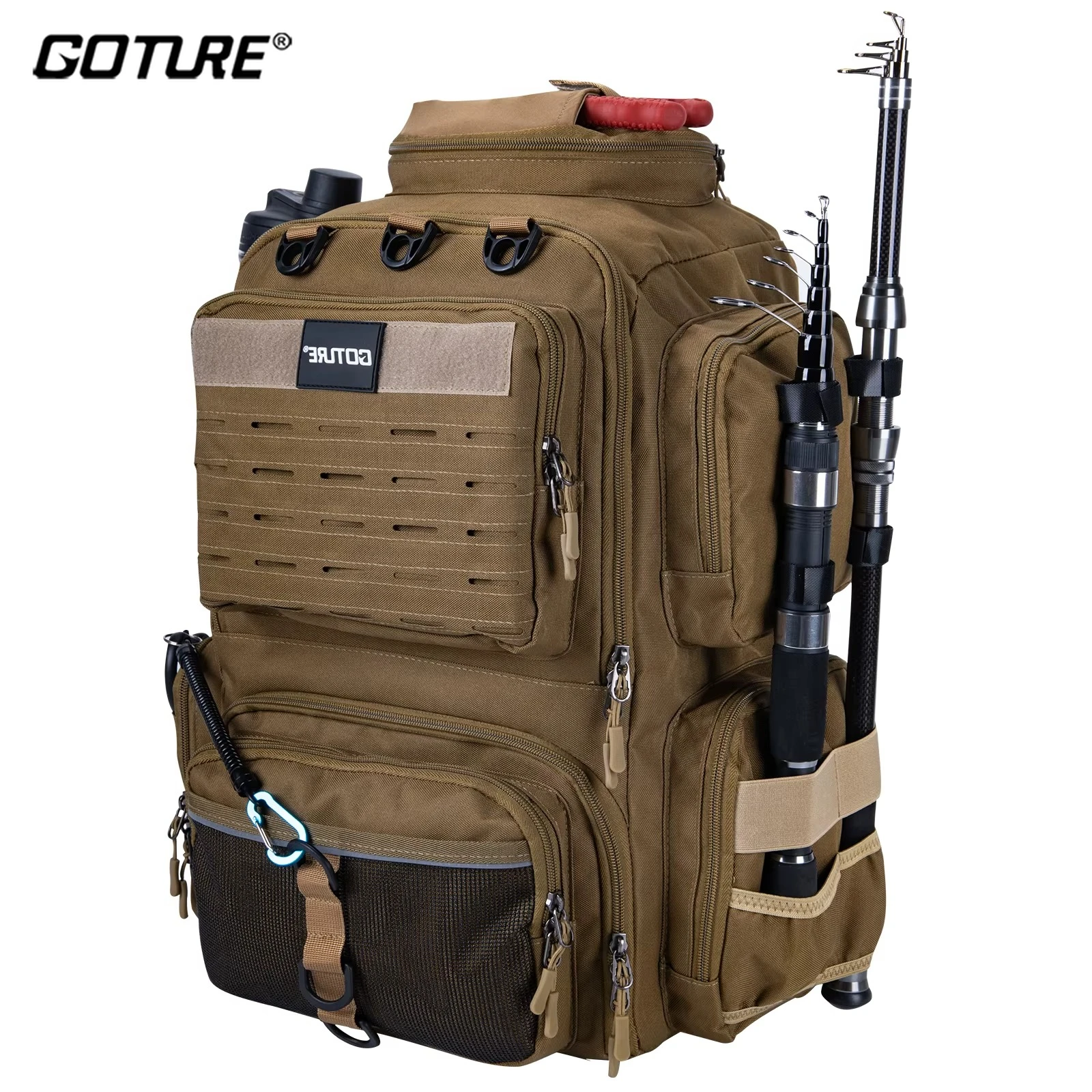Mochila de pesca impermeable Goture – Oxford 900D gran capacidad