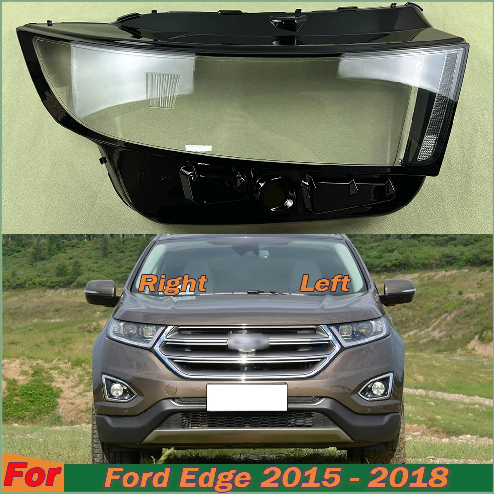 

For Ford Edge 2015 2016 2017 2018 Headlight Lens Cover Transparent Lampshade Headlamp Shell Plexiglass Auto Replacement Parts