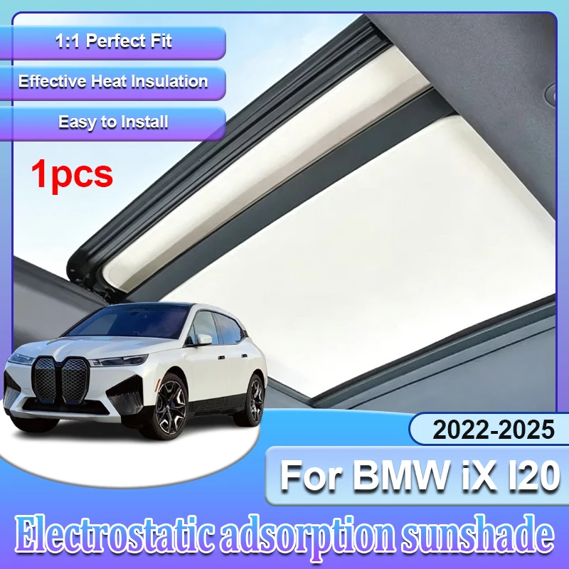 Sunroof Sunshades For Polestar 4 2026 Accessories P417 2024 2025 Sun Block Electrostatic Adsorption Sunscreen Car Accessories