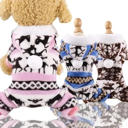 Soft Warm Pet Dog tute abbigliamento per cani pigiama Fleece Pet Dog Clothes for Dogs Coat Jacket Chihuahua Yorkshire Ropa Perro